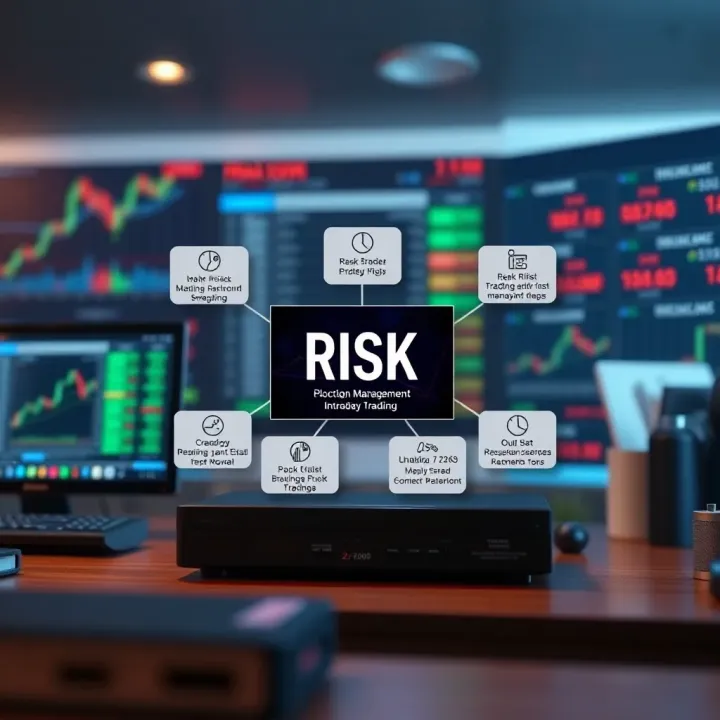 Diagram illustrating risk management strategies for intraday trading