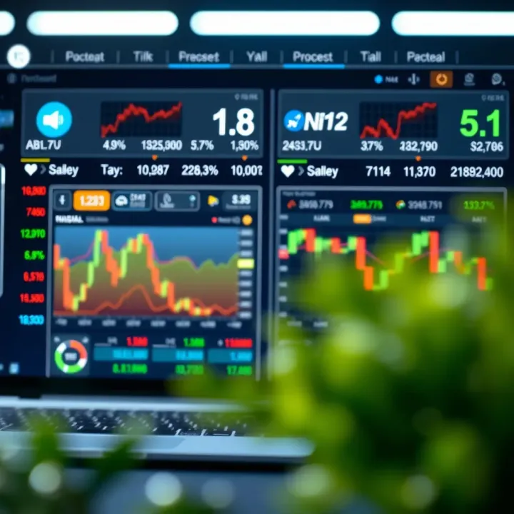User-friendly dashboard displaying virtual stock trades and portfolio management