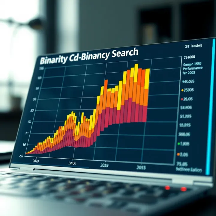 Comparison chart showing performance improvements using binary search optimisations over linear search in coding problems