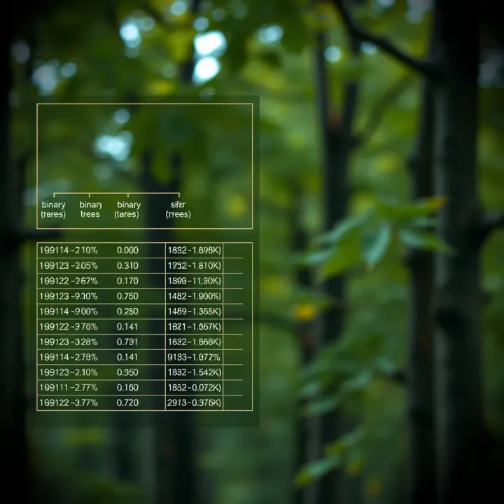 Comparison chart illustrating differences between binary trees and other tree data structures