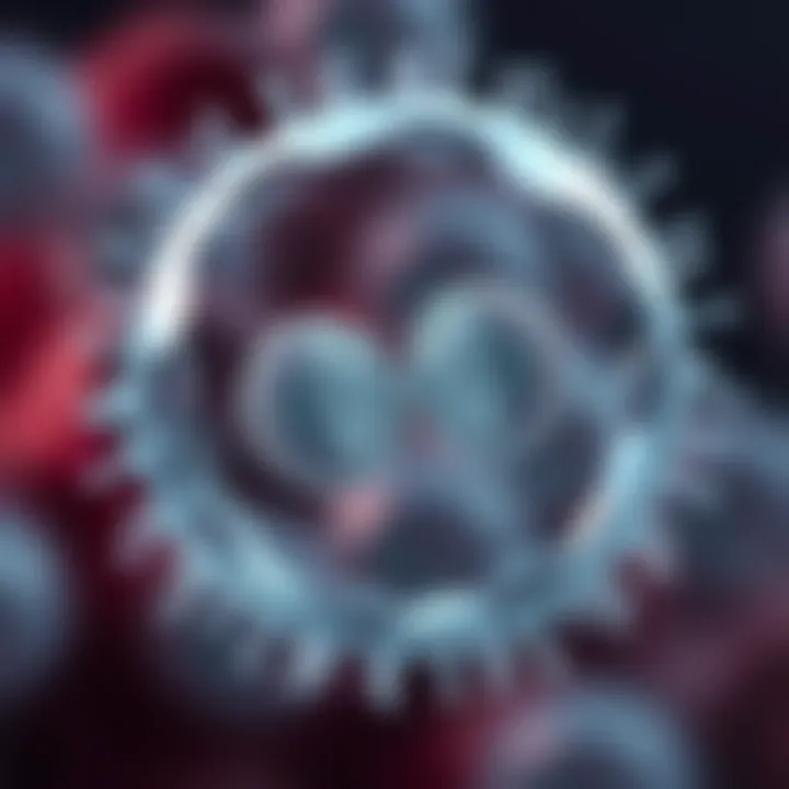 Illustration of two identical bacterial cells after separation from binary fission