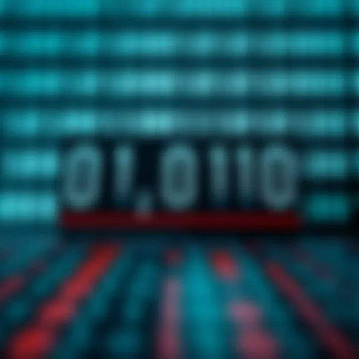 Visual representation of converting a binary number into its decimal equivalent