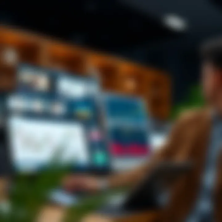 Visual representation of different learning formats such as online webinars, video tutorials, and interactive modules for forex education