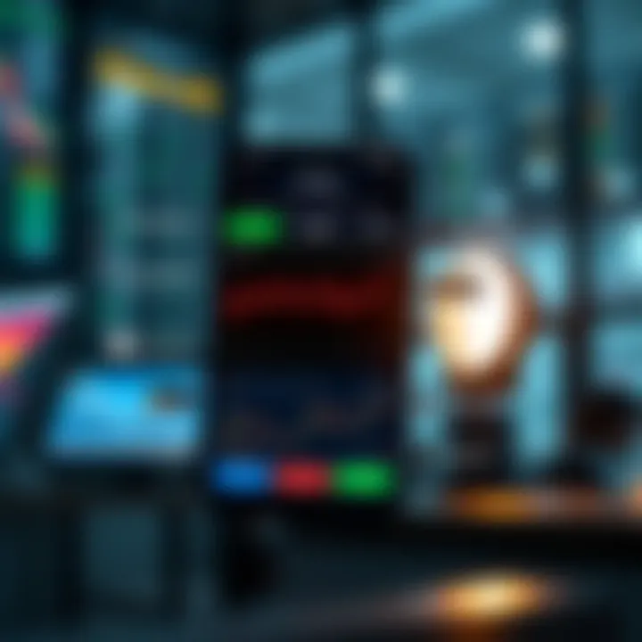 User interface showing features of a popular trading application in India