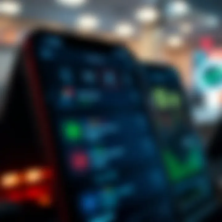 User interface displaying options and fees on a low brokerage trading application