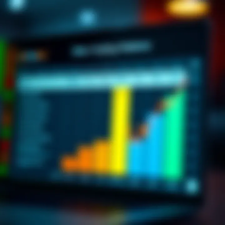 Graph showing comparison of features among popular online trading platforms in India