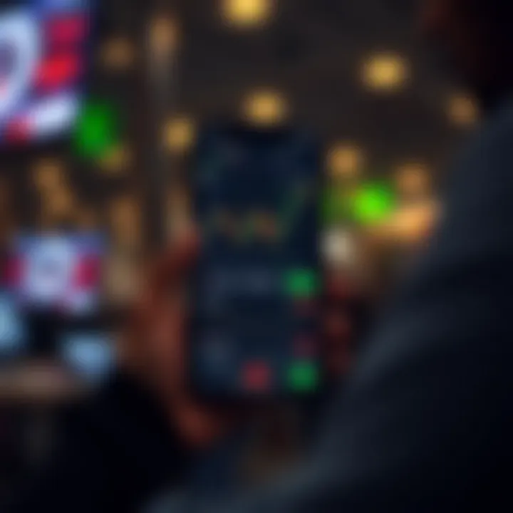 User-friendly interface of a mobile trading application showcasing market charts and trading options