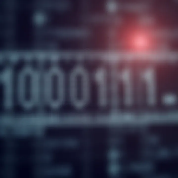 Binary Digits with Corresponding Place Values Diagram showing binary digits with place values labeled from right to left