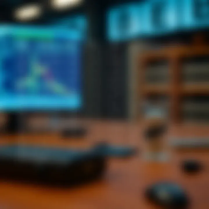 Dynamic programming table used to compute minimal search costs for constructing an optimal binary search tree