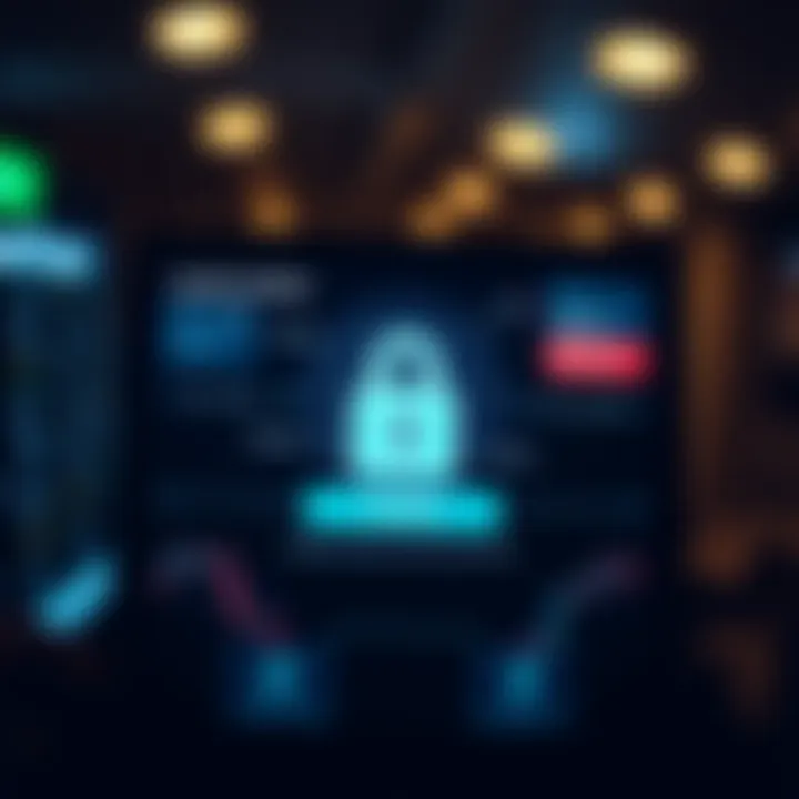 Secure login screen emphasizing encryption and safety features in a top trading app for Indian investors