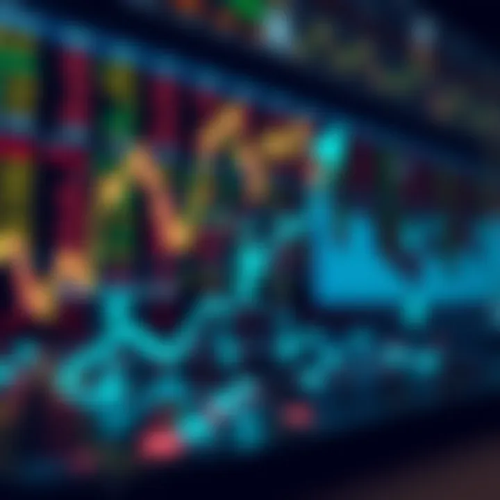 Illustration of a financial growth graph with rupee symbol and digital connectivity icons
