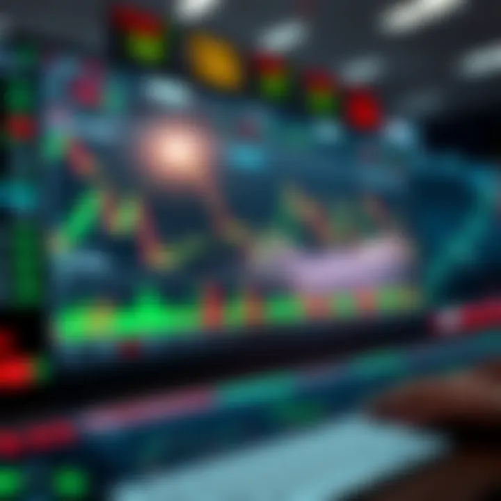 Conceptual dashboard displaying forex market analysis and risk management indicators