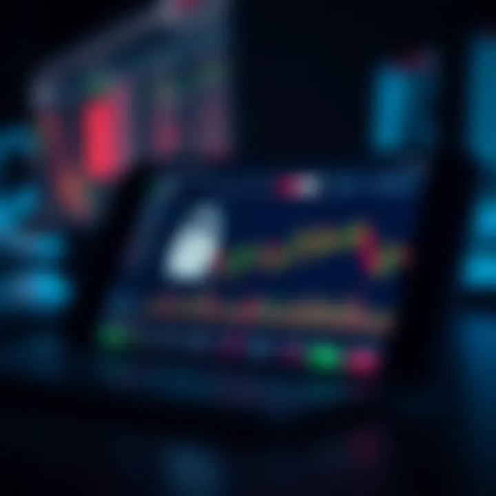 Secure online forex trading platform on a digital device showing key features like security and compliance