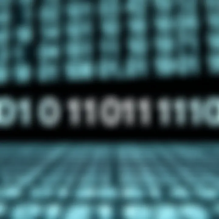 Visual representation of dividing a decimal number by two repeatedly to obtain binary digits