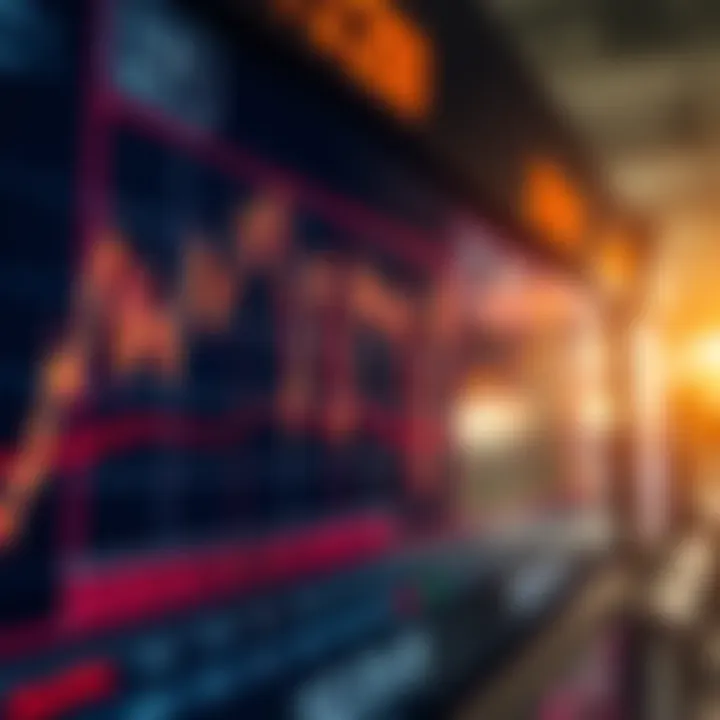 Graph displaying intraday stock price fluctuations on Indian stock exchange