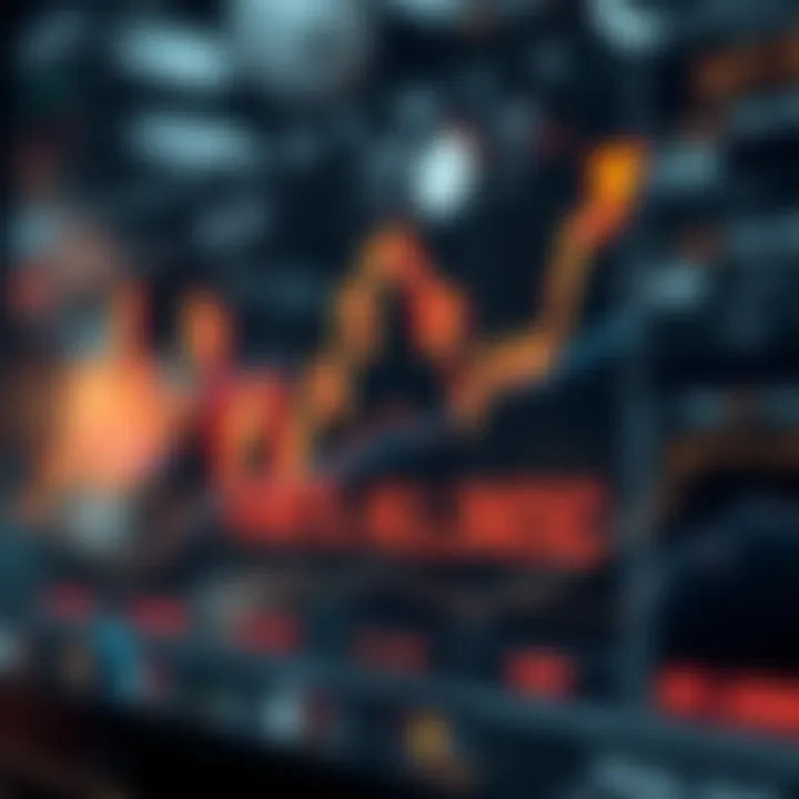 Visualization of market resilience with upward trending forex indicators and encouraging text overlay