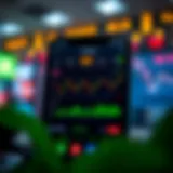 User interface of a popular Indian trading application showing stock market trends and trading options