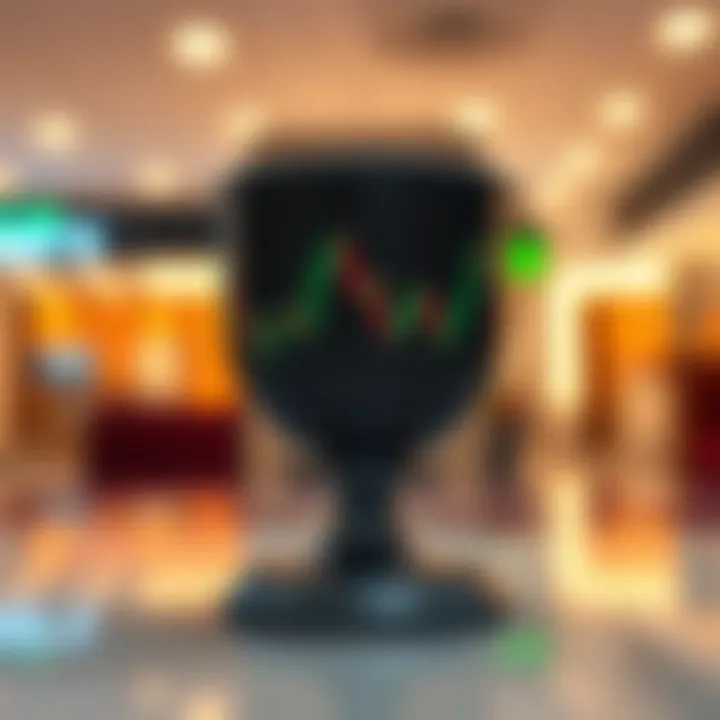 Nifty stock market index displaying a bullish cup and handle chart pattern with clear breakout points