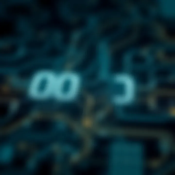 Binary Digits Representing Data in Digital Electronics Diagram illustrating binary digits 0 and 1 representing data in digital circuits