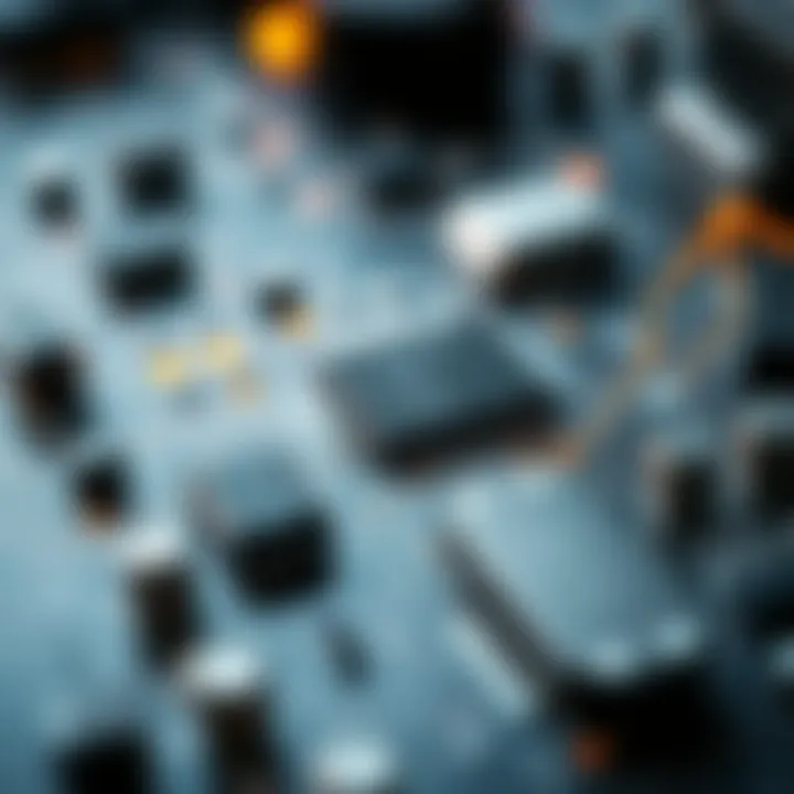 Illustration of digital circuit components highlighting the application of Gray code in reducing errors during signal transitions