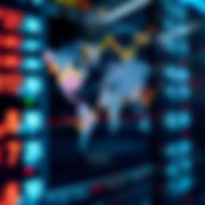 Digital illustration of global currency exchange rates displayed on a futuristic financial interface