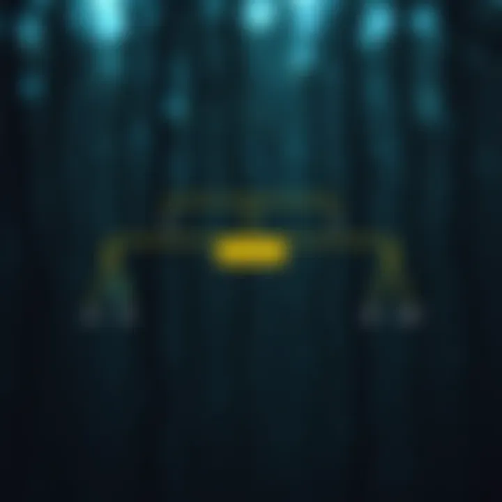 Diagram illustrating the lowest common ancestor in a binary tree with highlighted ancestor node