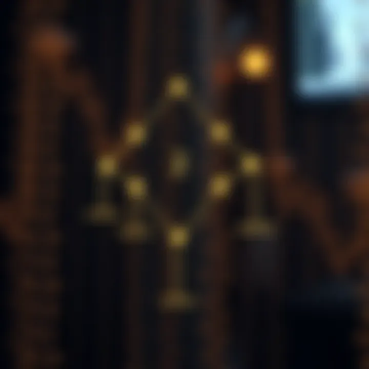 Diagram showing a binary tree with nodes connected by branches illustrating the maximum depth concept