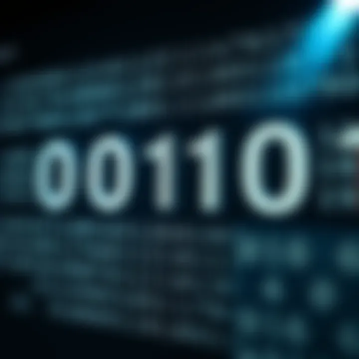 Visual representation of octal and binary number systems with examples of digits and place values