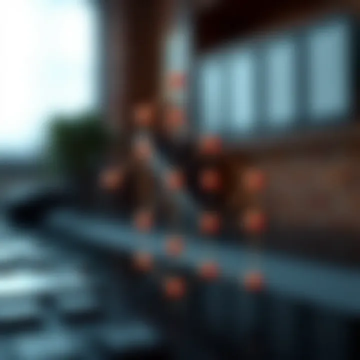 Diagram illustrating the structure of a one way threaded binary tree showing nodes and threaded links