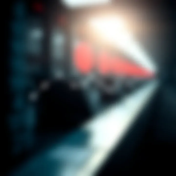 Diagram showing node connections in a binary search tree structure