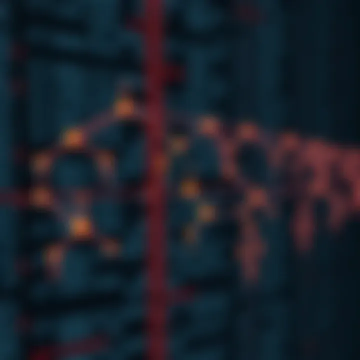 Visual representation of binary search tree traversal highlighting node visit order