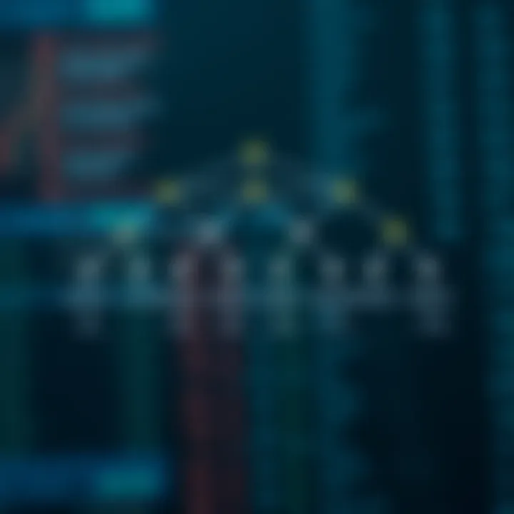 Diagram illustrating the structure of an optimal binary search tree with nodes arranged to minimize search cost