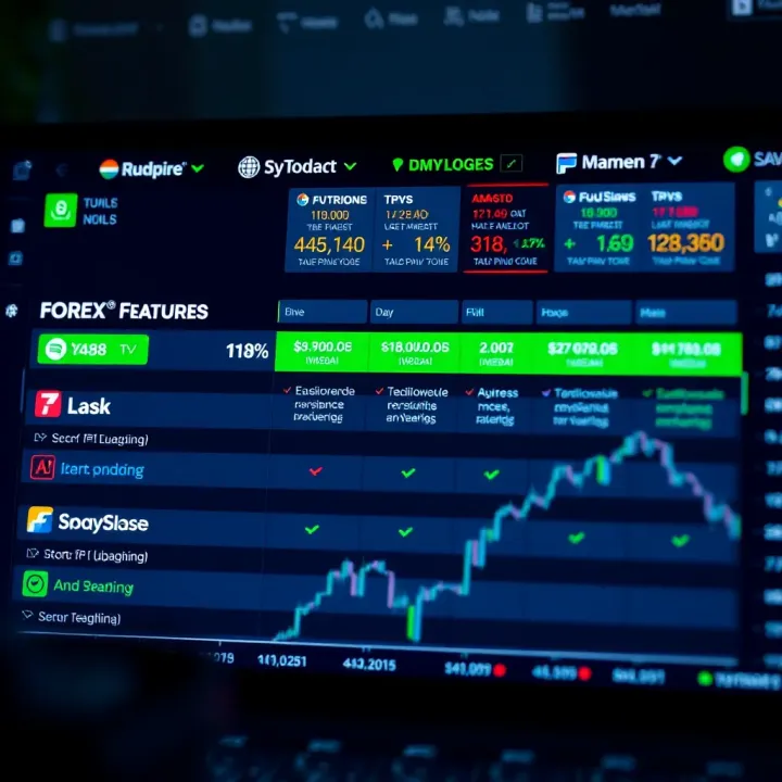 Comparison of Forex Trading Platforms for Beginners Comparison chart of popular forex trading platforms highlighting features suitable for beginner traders