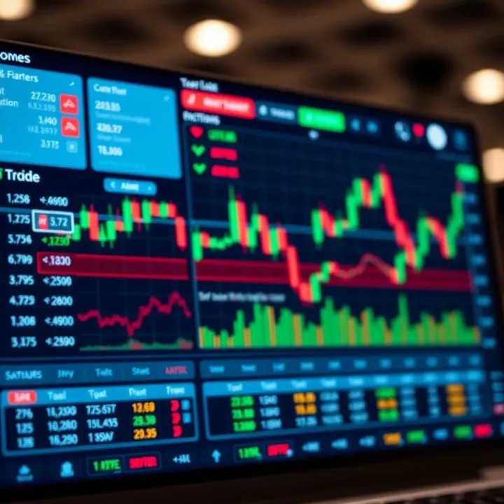 User-friendly forex trading platform interface showing currency charts and trading options