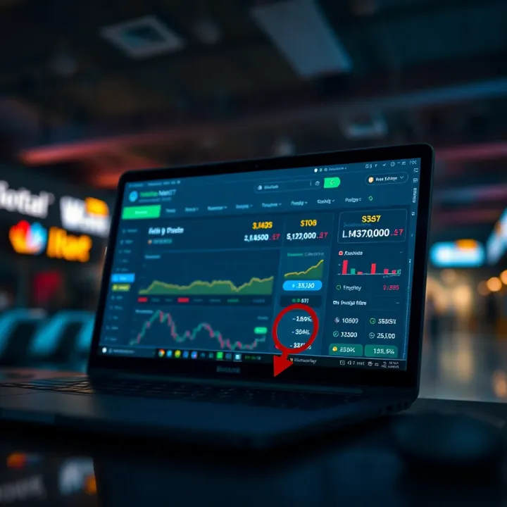 Illustration of secure trading platform interface with low brokerage benefits highlighted