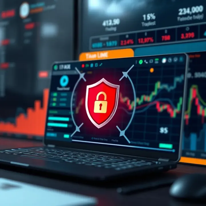 Illustration of secure digital trading environment emphasizing regulatory compliance and user protection
