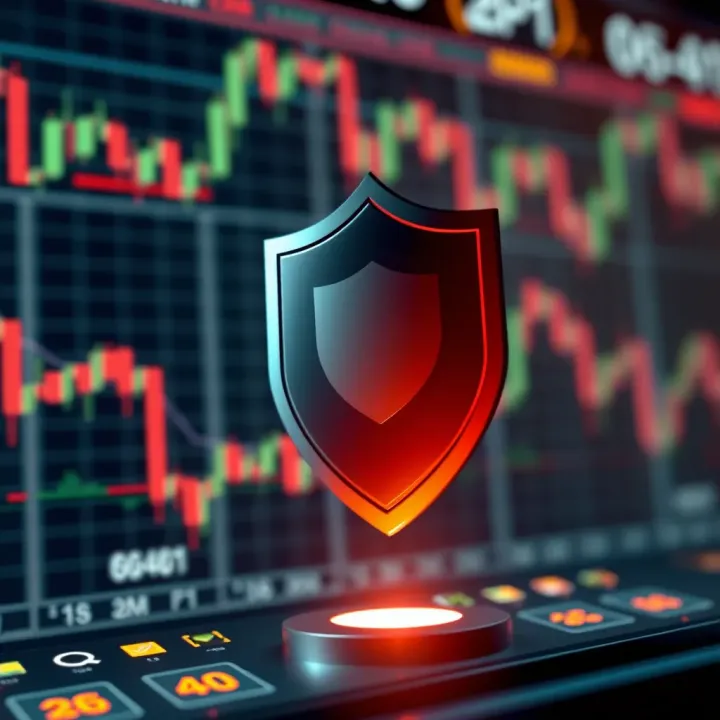 Regulatory Compliance and Security in Indian Forex Trading Illustration of regulatory shield symbolizing protection and compliance in Indian forex trading