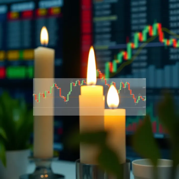 Diagram illustrating the combination of candlestick patterns with technical indicators for day trading strategies