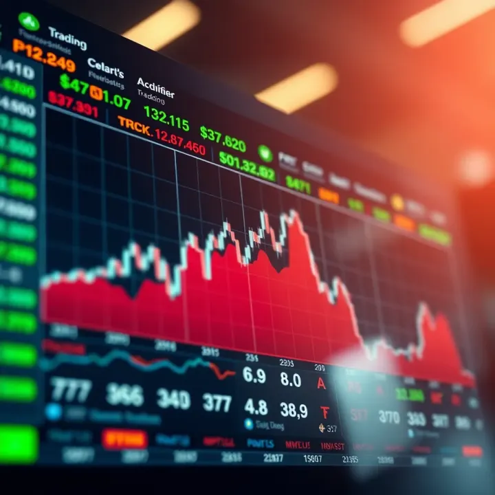 Graph depicting popular Indian stocks selected for options trading with key performance indicators