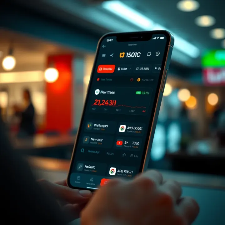 User interface displaying the key features and technological innovations of a pioneering Indian trading platform