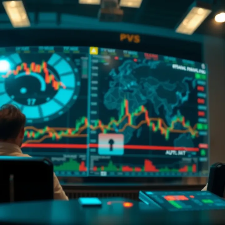 Visual representation of secure trading and global market integration