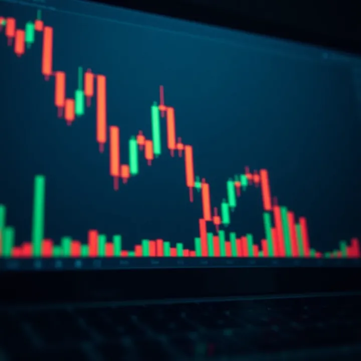 Bearish candlestick formation showing possible market reversal in trading graph