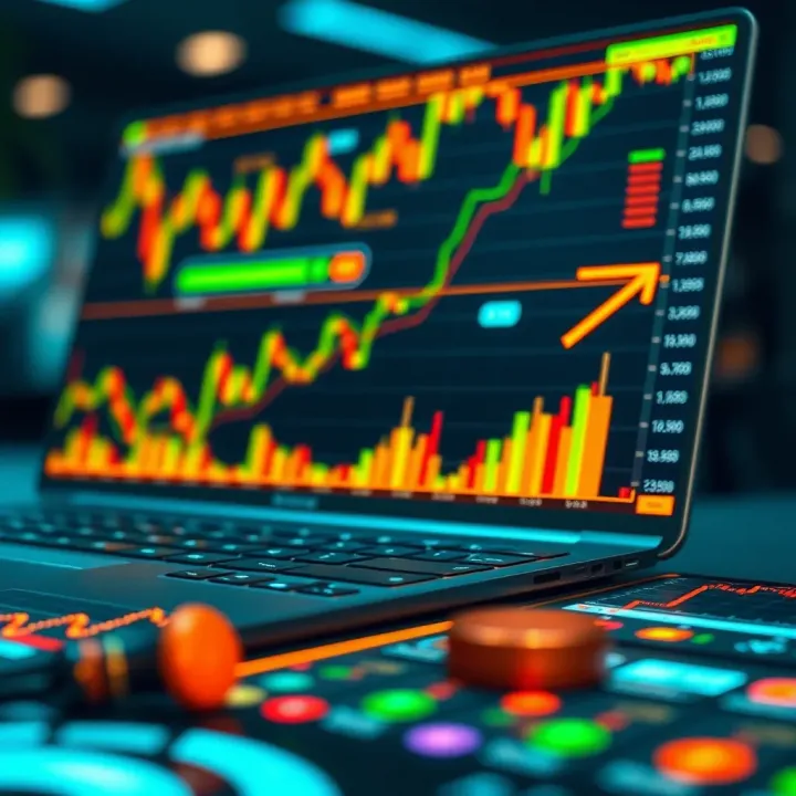 Conceptual graphic illustrating risk management and opportunity evaluation in no-investment trading applications