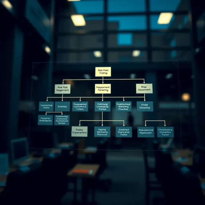 Flowchart depicting risk assessment and mitigation framework tailored for Indian enterprises aligning with organizational objectives