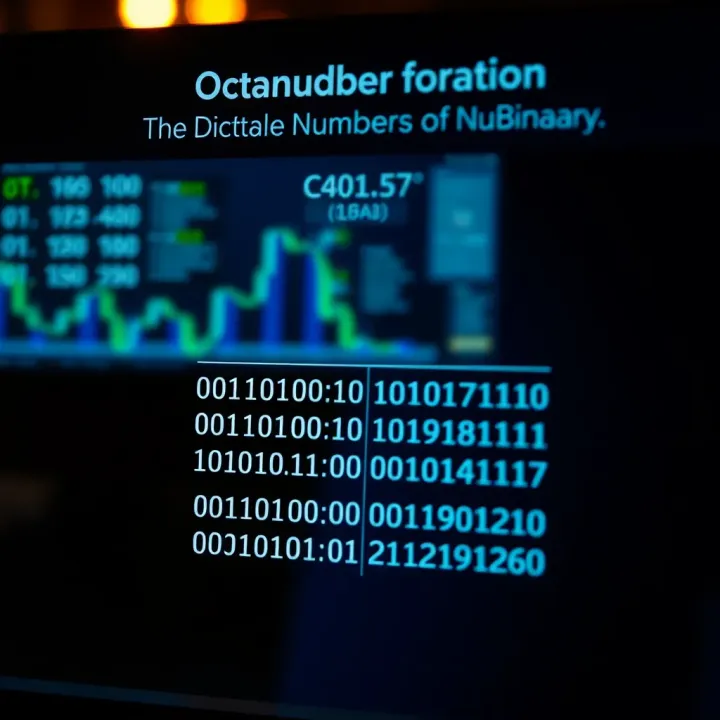 Visual Guide to Octal and Binary Number Conversion Diagram illustrating the conversion of a number from octal to binary notation with clear binary groups