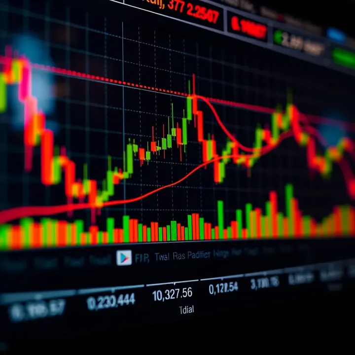 Detailed market graph showing breakout and reversal patterns used in trading analysis