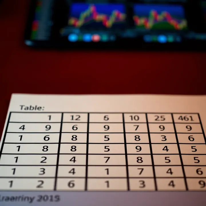 Table comparing binary numbers with their equivalent octal and hexadecimal values for reference
