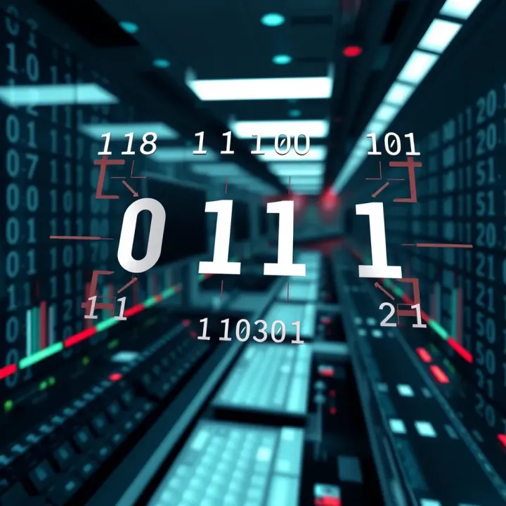 Diagram illustrating binary operations and their role in computing and technology
