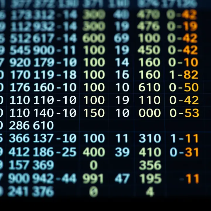 Chart showing binary values alongside their decimal counterparts highlighting the relationship between the two systems