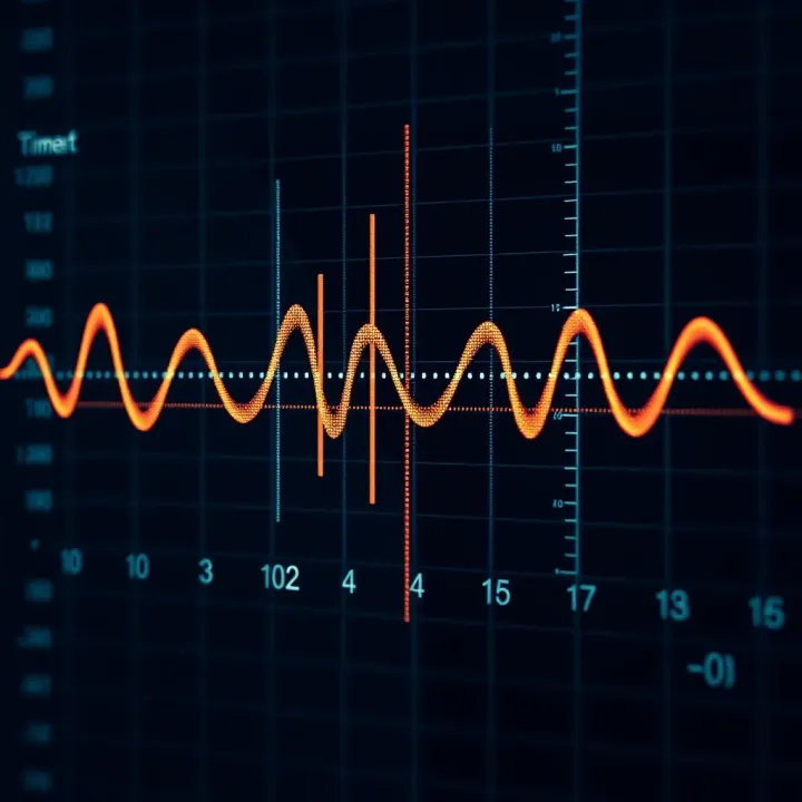 Timing Waveform of Binary Ripple Counter Outputs Timing waveform illustrating clock pulses and corresponding output changes in binary counter